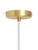 Vuelta Pendant 100 - White/Brass by Ferm Living