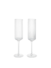 Ripple Champagne Flutes - Set of 2 by Ferm Living