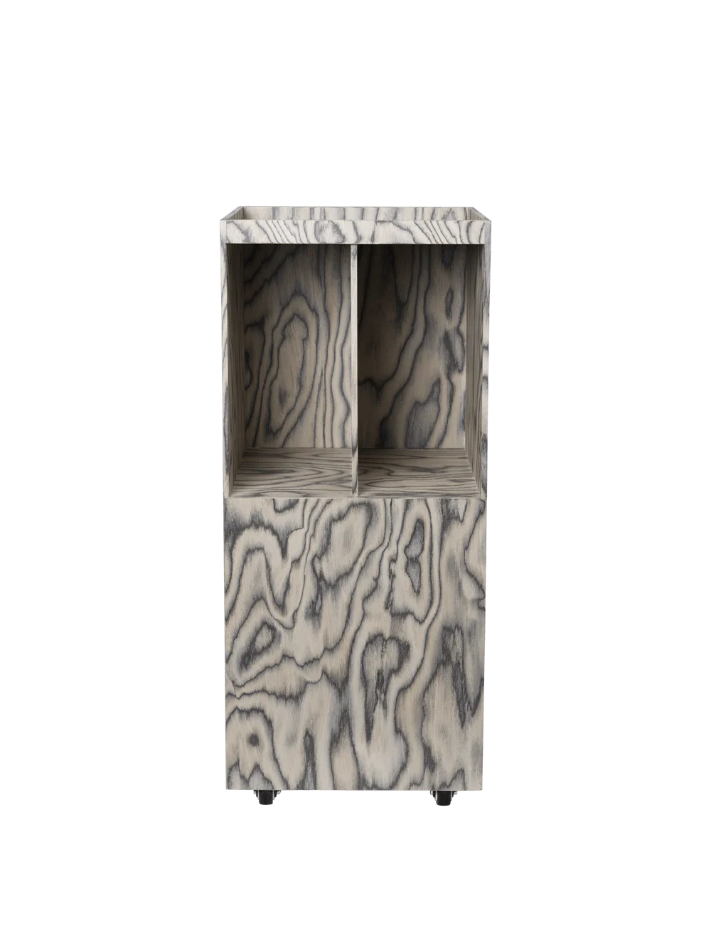 Ferm Living Cabri Storage unit in white with wooden handles, modern Scandinavian design, made of durable storage material.
