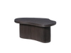 Ferm Living Isola coffee table with a round, textured surface and slim metal legs, modern and stylish for living room decor