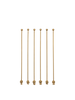 Set of six long Forest Stir Sticks by Ferm Living, natural wood accessories for drinks and cocktails.
