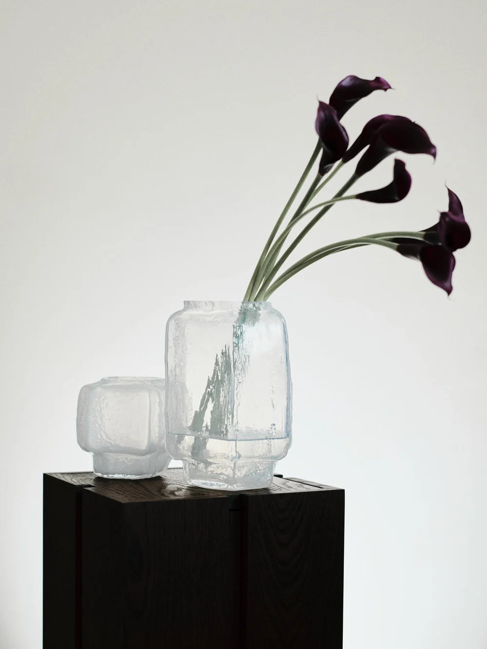 Ferm Living Mokuri Vase in accessories, with a sleek ceramic design, featuring a textured surface and neutral color.
