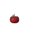 Ferm Living Apple Ceramic Container for kids, featuring a colorful apple design, suitable for storing small items or as decor.