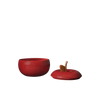 Ferm Living Apple Ceramic Container for kids, featuring a colorful apple design and smooth ceramic finish.