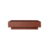 Burl coffee table by Ferm Living featuring a smooth wooden surface and modern design, ideal for living room decor.
