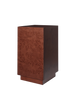 Ferm Living Burl side table with a smooth wooden surface and curved design, featuring natural wood grain and modern minimalist style.