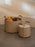 Ferm Living Port Firewood Bucket in black with wooden handle, stylish accessory for storing firewood or kindling in modern homes.