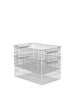 Set of two Ferm Living Cala Stackable Baskets shown stacked, made of natural woven material, used for storage and organization.