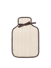 Ferm Living Vari hot water bottle cover in soft fabric with a cozy, stylish design for added comfort and warmth.