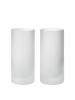 Set of two Ferm Living Ripple Highball Glasses with textured, wavy design for stylish drinking accessories.