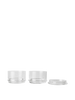 Ferm Living Boya stackable containers set of 2, stylish accessories with sleek design, ideal for organizing items in modern spaces.