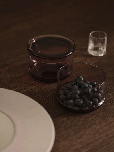 Ferm Living Boya stackable containers set of 2 made of durable accessories with sleek design and secure lids.