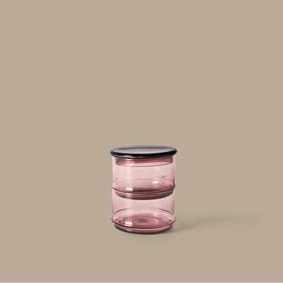 Ferm Living Boya stackable containers set of 2, stylish accessories with sleek design, perfect for organization and storage.