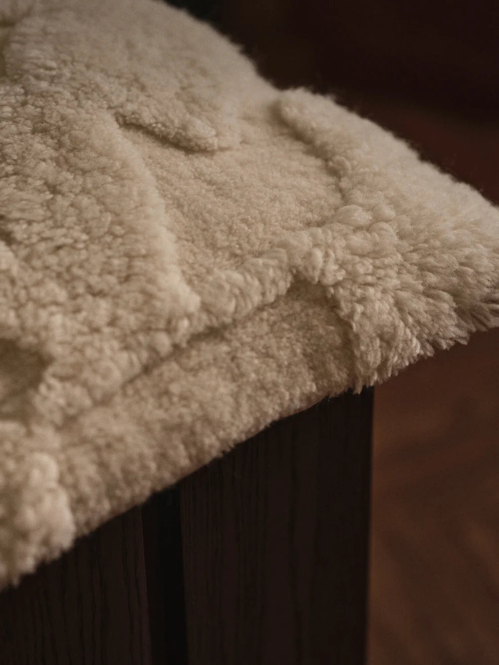 Rime tufted cushion by Ferm Living featuring a soft, textured fabric in a stylish, modern design for cozy home accessories.