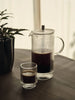 Set of two Ripple Thermal Glasses by Ferm Living, stylish accessories with a textured glass design for hot and cold beverages.