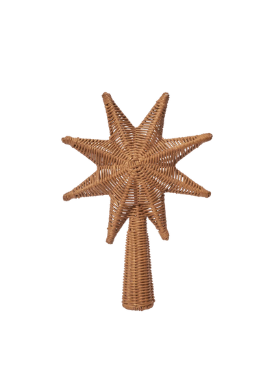 Rattan Christmas Tree Top Star by Ferm Living