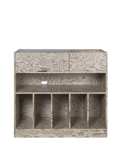Ferm Living Cabri Media Cabinet in storage design with doors and compartments, made of wood with a sleek modern finish.