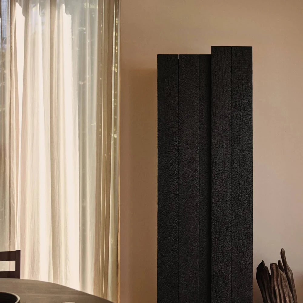 Koh standing storage cabinet by Ferm Living with sleek design and wooden finish, ideal for modern home organization.