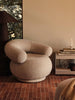 Orbo lounge chair by Ferm Living in a sculptural upholstered design for comfortable seating