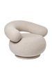 Orbo lounge chair by Ferm Living in a sculptural upholstered designWinvalid