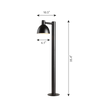 Toldbod 155 Bollard by Louis Poulsen