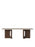 Androgyne Lounge Table by Audo Copenhagen in dark stained oak, showcasing sleek design and minimalist style.