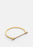 Gold-plated Omega bangle by Skultuna, showcasing a sleek, minimalist jewelry accessory with a polished finish.