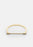 Gold plated Omega bangle by Skultuna, featuring a sleek and minimalist design in shiny gold finish.