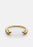 Gold-plated Massive Knot Cuff bracelet by Skultuna showcasing a bold, elegant accessory with a polished finish and intricate knot design.