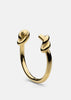 Gold plated Massive Knot Cuff bracelet by Skultuna, featuring a bold, intertwined knot design for stylish accessories.