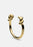 Gold plated Massive Knot Cuff bracelet by Skultuna, featuring a bold, intertwined knot design for stylish accessories.