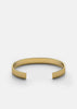 Gold plated ribbed cuff bracelet by Skultuna, featuring textured design and adjustable fit, stylish accessories for everyday wear.