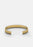 Gold plated ribbed cuff bracelet by Skultuna, featuring textured design and adjustable fit, stylish accessories for everyday wear.