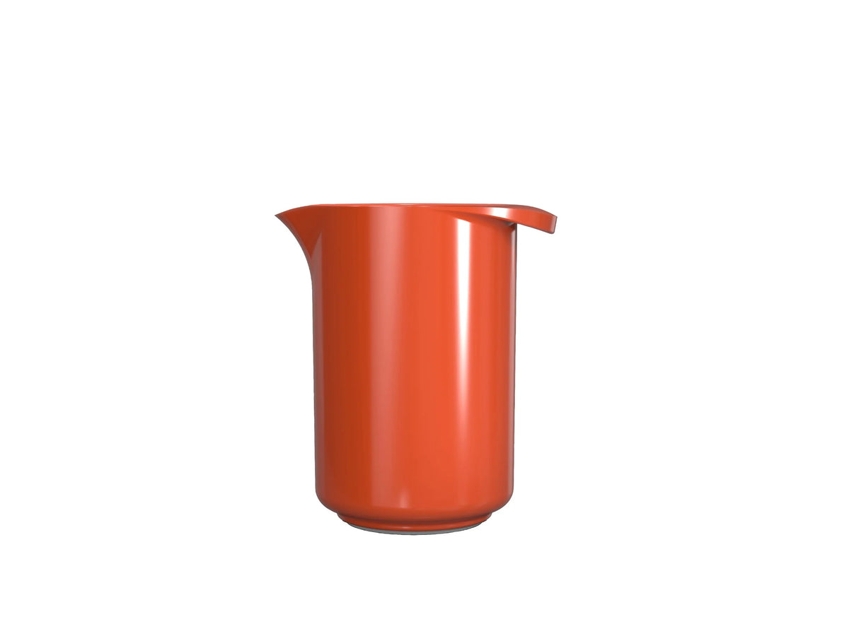 Classic Rosti mixing jug, a durable kitchen accessory with a handle and spout, designed for mixing and pouring liquids.