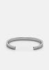 Silver plated SB Cuff Thin bracelet by Skultuna, showcasing sleek, minimalist accessory with a polished finish.
