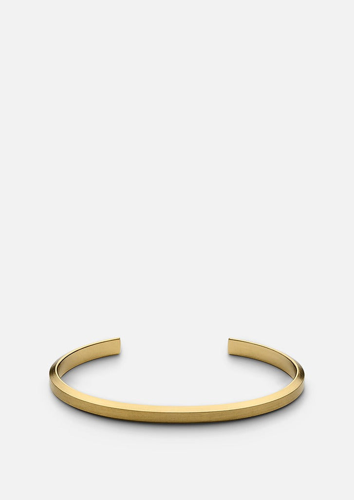 Skultuna Icon Cuff Thin - Matte Gold Plated by Skultuna