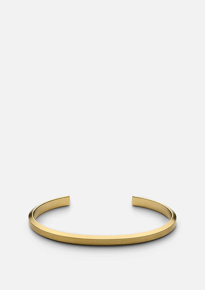 Skultuna Icon Cuff Thin - Matte Gold Plated by Skultuna