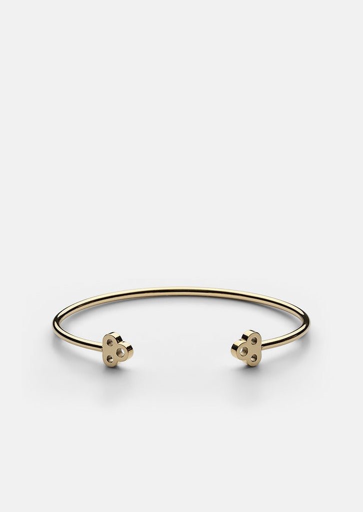 Open Key Cuff - Gold Plated by Skultuna
