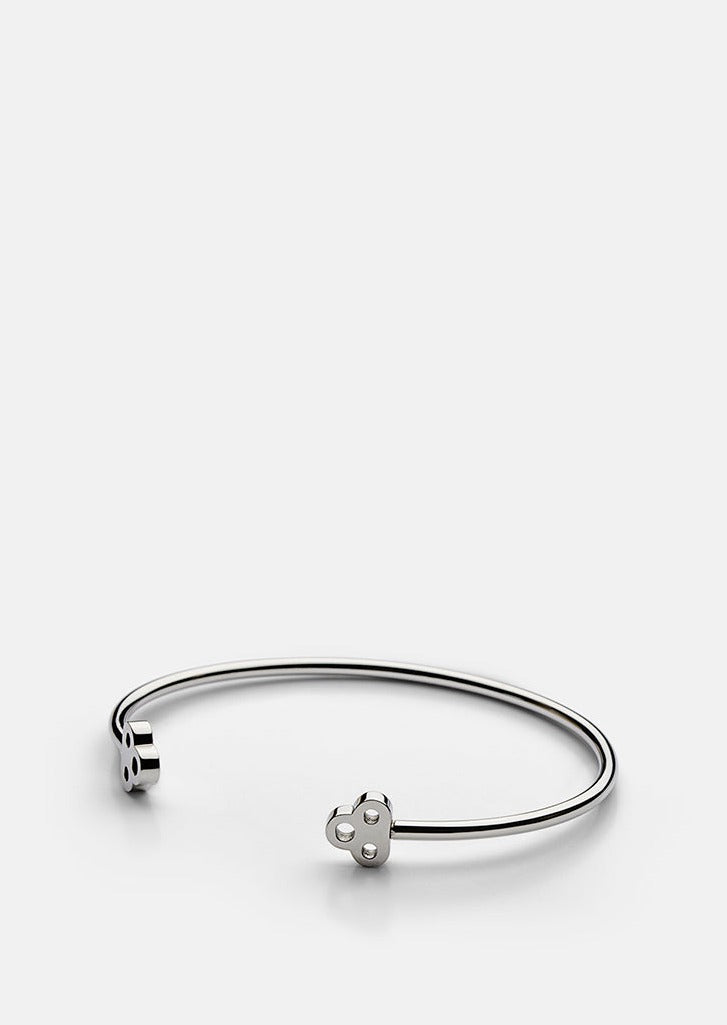 Open Key Cuff - Polished Steel by Skultuna