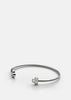 Open Key Cuff - Polished Steel by Skultuna