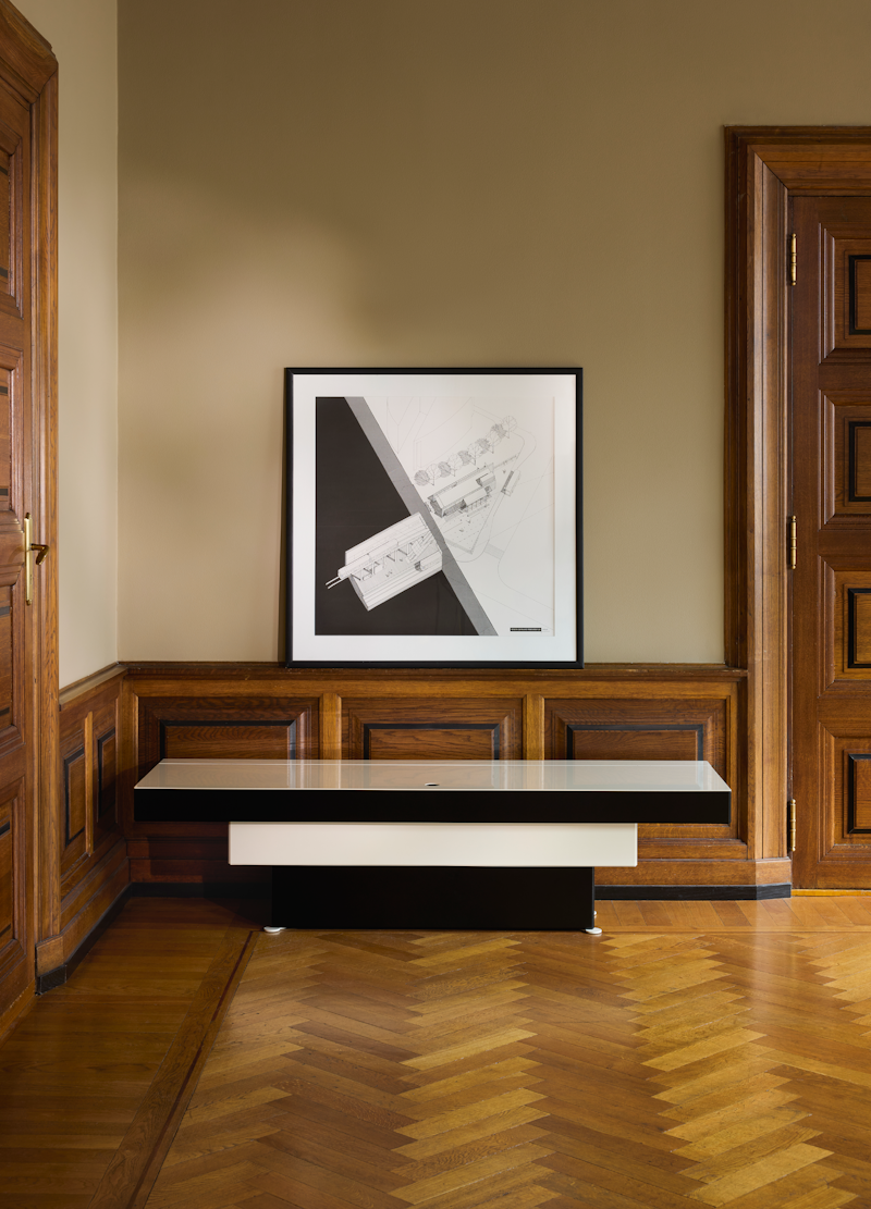 Modern Unit 006 sideboard by New Works, a sleek wooden table with clean lines and minimalist design for living or dining spaces.