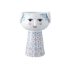 Bjørn Wiinblad Eva Vase, colorful ceramic accessories with intricate patterns, displayed on a neutral background.