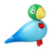 Kay Bojesen Story Bird accessory featuring a whimsical wooden bird design with colorful painted details.