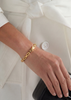Gold-plated Velo Chain bracelet by Skultuna, a stylish accessory with a delicate chain design.