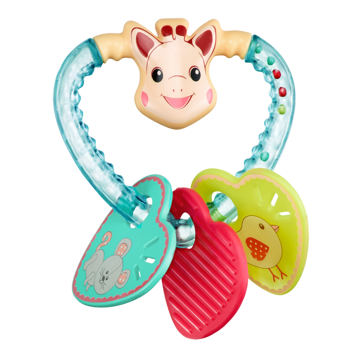 Fresh Touch: Multi-Textured Rattle - Heart by Sophie la Girafe