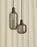 Large Amp Lamp by Normann Copenhagen in smoke black with a sleek, modern lighting design.