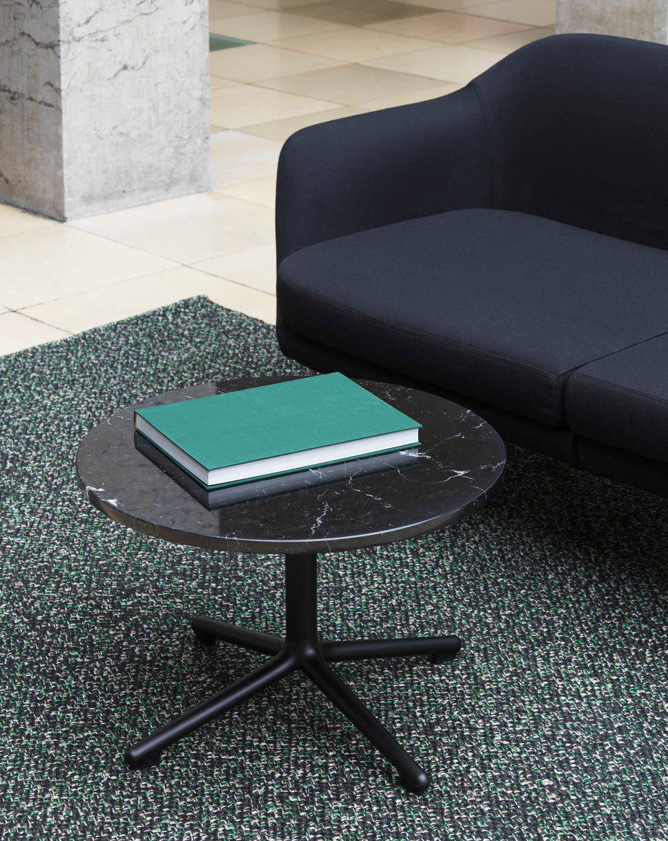 Table d'appoint Lunar Aluminium H45 cm Alu/Marbre par Normann Copenhagen
