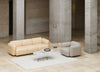 Table basse Lunar en aluminium H40 Ø70 Marbre par Normann Copenhagen