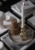 Skultuna Triple Ball Candlestick accessory with three spherical holders for candles, featuring a sleek, modern design.