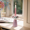 Eva candle holder by Bjørn Wiinblad, decorative ceramic accessory featuring intricate patterns and a classic design.